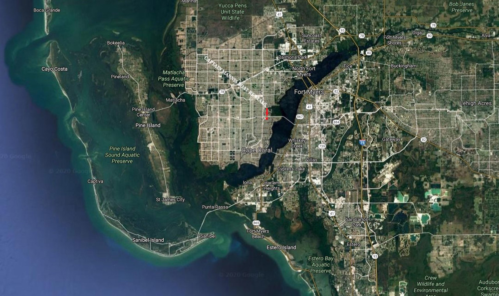 Cape Coral Aerial View